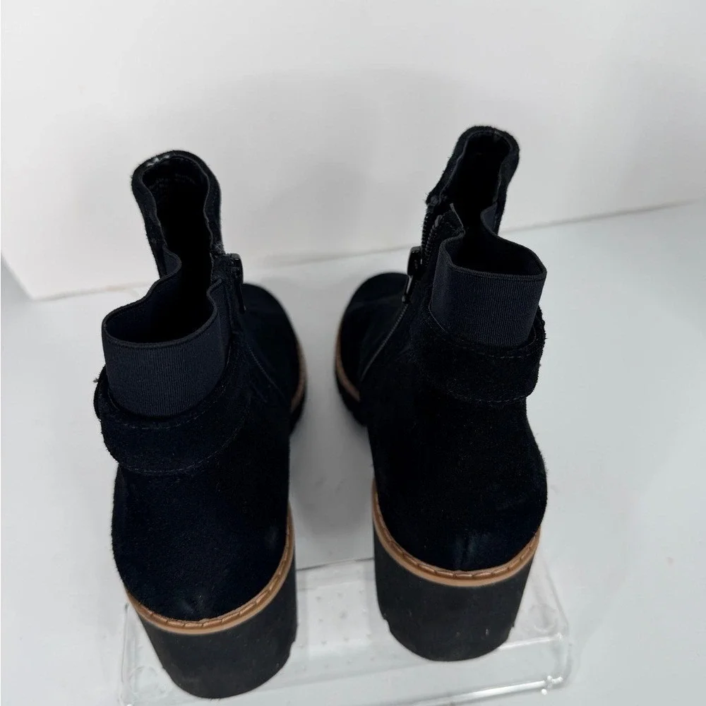 Giani Bernini‎ Vaass Black Suede Ankle Booties Womens 10M